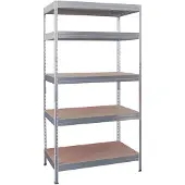 Erro Metalen Opbergrek/Stellingkast met 5 legborden - 875kg draagkracht - (BxDxH) 90x40x180cm - 175kg per plank