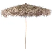 vidaXL Parasol van bamboe met dak van bananenbladeren 270 cm