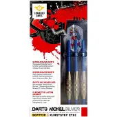 Longfield Darts Soft-Tip Nickel-Silver - 18 gram - 3 darts in opberg box