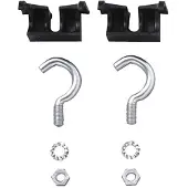 Axa Ringslot bevestigingsset - 12-14 mm - zwart - kunststof en aluminium