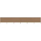 vidaXL Windscherm 6-panelen 800x160 cm stof taupe