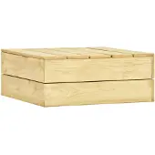 vidaXL Tuintafel 75x75x31 cm geïmpregneerd grenenhout