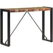 vidaXL Wandtafel 110x35x76 cm massief gerecycled hout