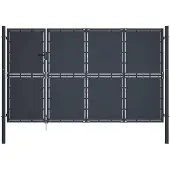 vidaXL Poort 350x150 cm staal antraciet