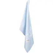 Clayre & Eef Theedoek 50x70 cm Blauw Wit Katoen Rechthoek Bloemen Vaatdoek Blauw Vaatdoek