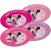 Disney 4x Plastic Disney Minnie Mouse bordjes