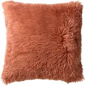 Dutch decor - FLUFFY - Kussenhoes unikleur 45x45 cm - Muted Clay - roze