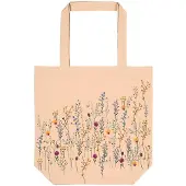 Moses Shopper boodschappentas Bloemen roze 37 x 38 cm