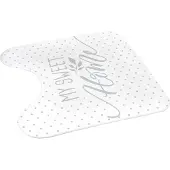 Wicotex Toiletmat 45x45cm Microfiber Home Grijs
