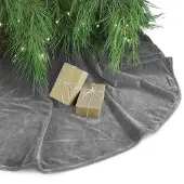 Unique living treeskirt kelsey 120Øcm dark grey kerstboomkleed