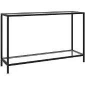 vidaXL Wandtafel 120x35x75 cm gehard glas transparant