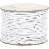 Creativ Company Elastiek dikte 1mm wit, 25m