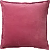 Dutch decor - CAITH - Kussenhoes 50x50 cm - 100% katoen - velvet - lekker zacht - Heather Rose - roze