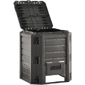 vidaXL Compostbak 380 L zwart
