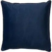 Dutch decor - FINN - Kussenhoes 60x60 cm - velvet - effen kleur - Insignia Blue - donkerblauw