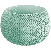 Prosperplast Plantenpot/bloempot kunststof dia 14.5 cm en hoogte 11 cm mintgroen - Plantenpotten
