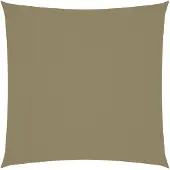 vidaXL Zonnescherm vierkant 5x5 m oxford stof beige
