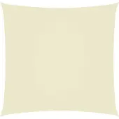 vidaXL Zonnescherm vierkant 3x3 m oxford stof crèmekleurig