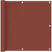 vidaXL Balkonscherm 90x300 cm oxford stof terracotta