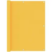 vidaXL Balkonscherm 120x600 cm oxford stof geel