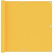 vidaXL Balkonscherm 90x600 cm oxford stof geel