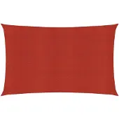 vidaXL Zonnezeil 160 g/m² 4x7 m HDPE rood