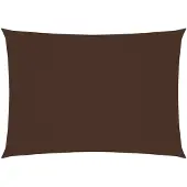 vidaXL Zonnescherm rechthoekig 3,5x4,5 m oxford stof bruin