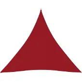 vidaXL Zonnescherm driehoekig 4,5x4,5x4,5 m oxford stof rood