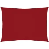 vidaXL Zonnescherm rechthoekig 3,5x5 m oxford stof rood