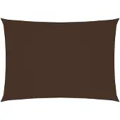 vidaXL Zonnescherm rechthoekig 3,5x5 m oxford stof bruin