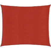 vidaXL Zonnezeil 160 g/m² 6x6 m HDPE rood