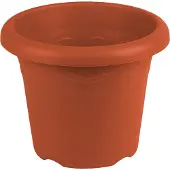 Hega hogar Terra cotta ronde plantenpot/bloempot kunststof diameter 35 cm - Plantenpotten