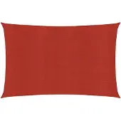 vidaXL Zonnezeil 160 g/m² 2,5x4 m HDPE rood