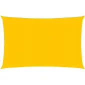 vidaXL Zonnezeil 160 g/m² 3x4,5 m HDPE geel
