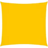 vidaXL Zonnescherm vierkant 4,5x4,5 m oxford stof geel