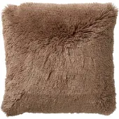 Dutch decor - FLUFFY - Kussenhoes 60x60 cm - superzacht - XL kussensloop - Tobacco Brown - bruin