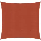 vidaXL Zonnezeil 160 g/m² 7x7 m HDPE terracottakleurig