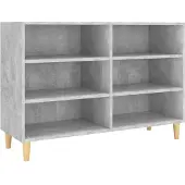 vidaXL Dressoir 103,5x35x70 cm bewerkt hout betongrijs