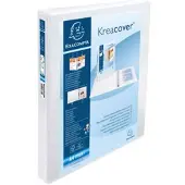 Exacompta Kreacover personaliseerbare ringmap wit 2 ringen van 45 mm