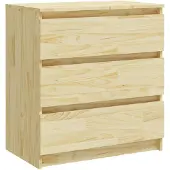 vidaXL Nachtkastje 60x36x64 cm massief grenenhout