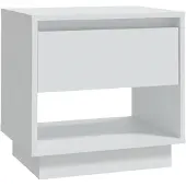 vidaXL Nachtkastje 45x34x44 cm bewerkt hout wit