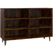 vidaXL Dressoir 103,5x35x70 cm bewerkt hout gerookt eikenkleurig