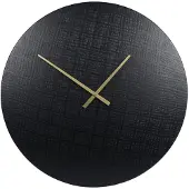 Coppens Wandklok Zurich L zwart metaal 55x55x2cm |