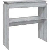 vidaXL Wandtafel 80x30x80 cm bewerkt hout grijs sonoma eikenkleurig