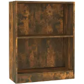 vidaXL Boekenkast 60x24x76 cm bewerkt hout gerookt eikenkleurig
