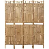 vidaXL Kamerscherm met 4 panelen 160x180 cm bamboe