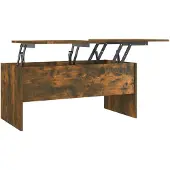 vidaXL Salontafel 102x50,5x46,5 cm bewerkt hout gerookt eikenkleurig