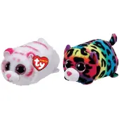 TY - Knuffel - Teeny Ty's - Tabor Tiger & Jelly Leopard