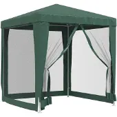 vidaXL vidaXL-Partytent-met-4-mesh-zijwanden-2x2-m-HDPE-groen