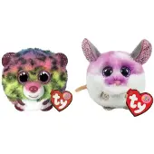 TY - Knuffel - Teeny Puffies - Dotty Leopard & Colby Mouse